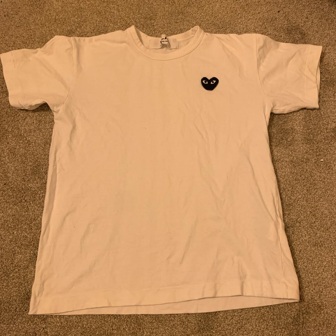 cdg tee white