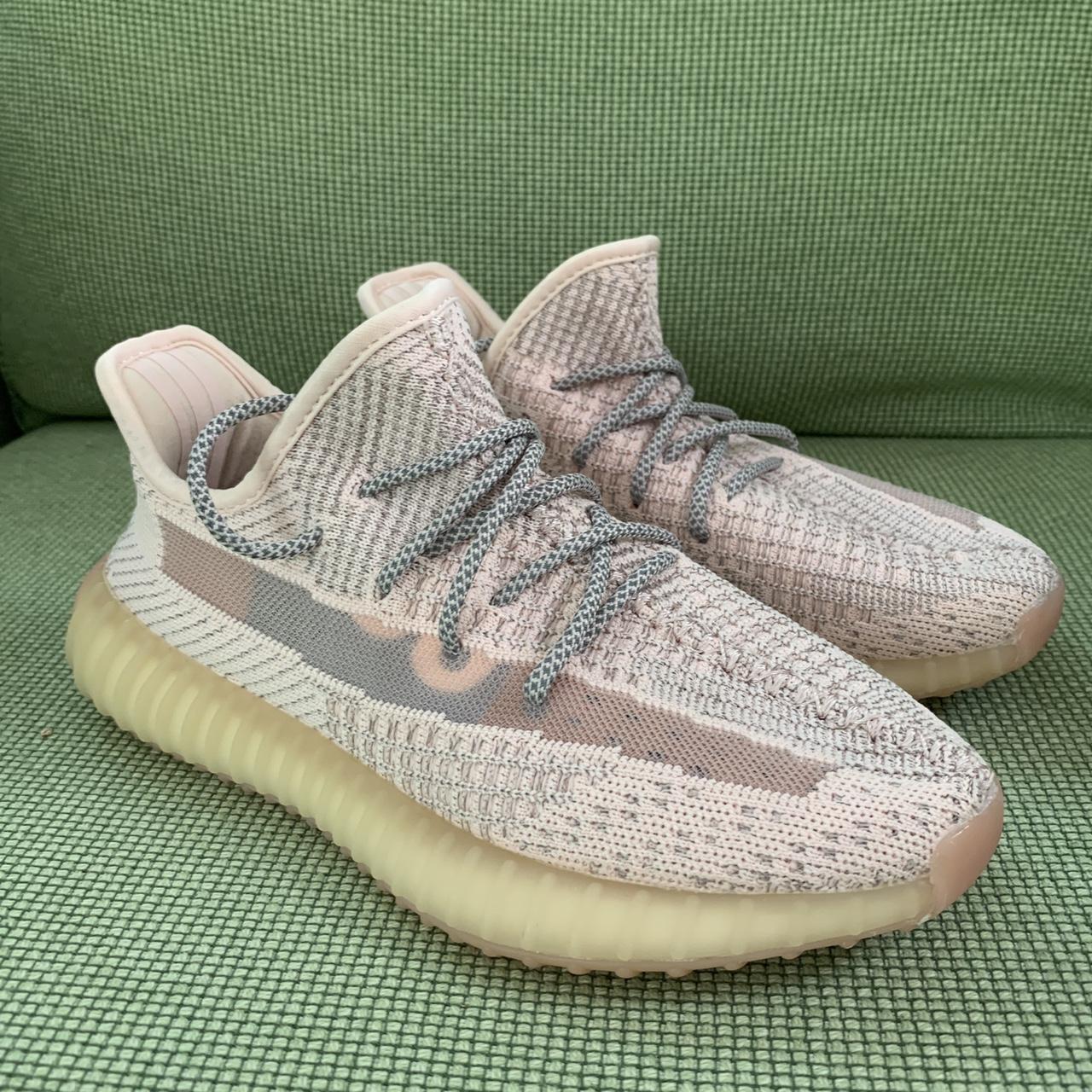 Adidas yeezy clearance pink trainers