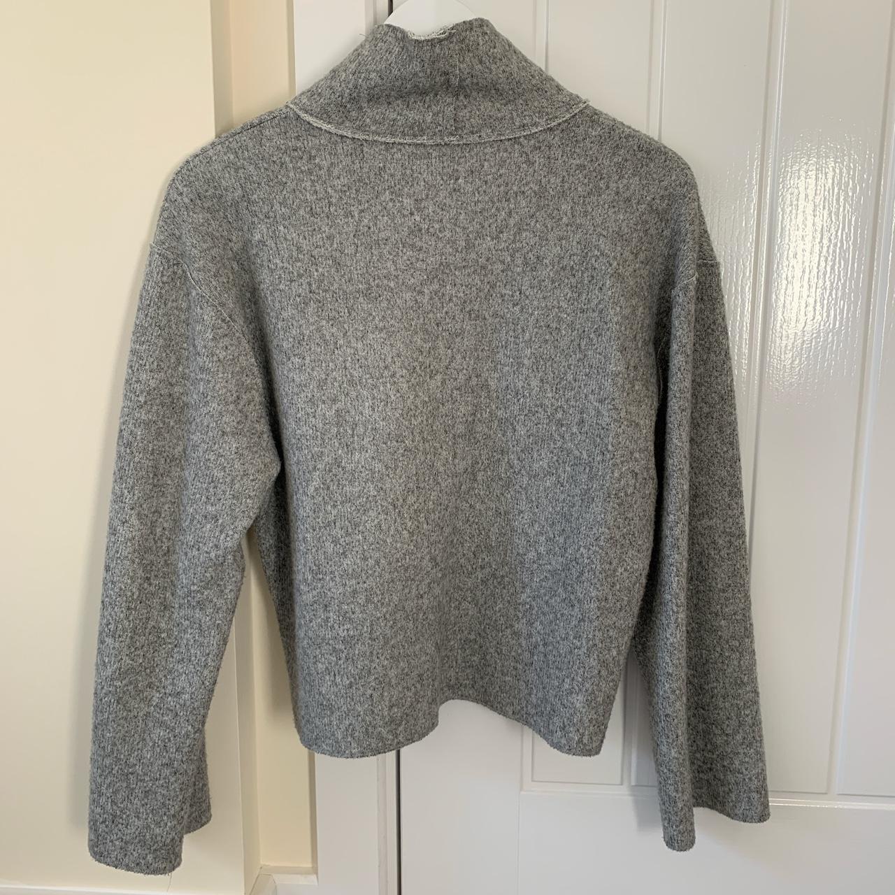 ZARA soft grey roll neck jumper. Size S. BRAND NEW... - Depop