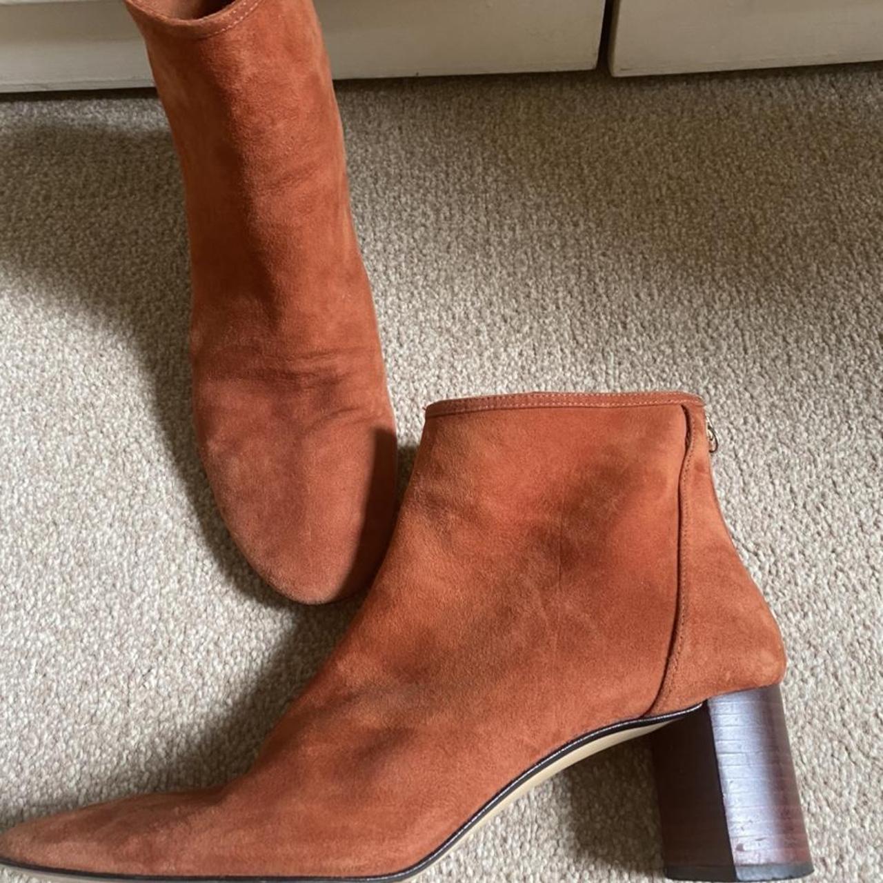 Zara orange sale boots