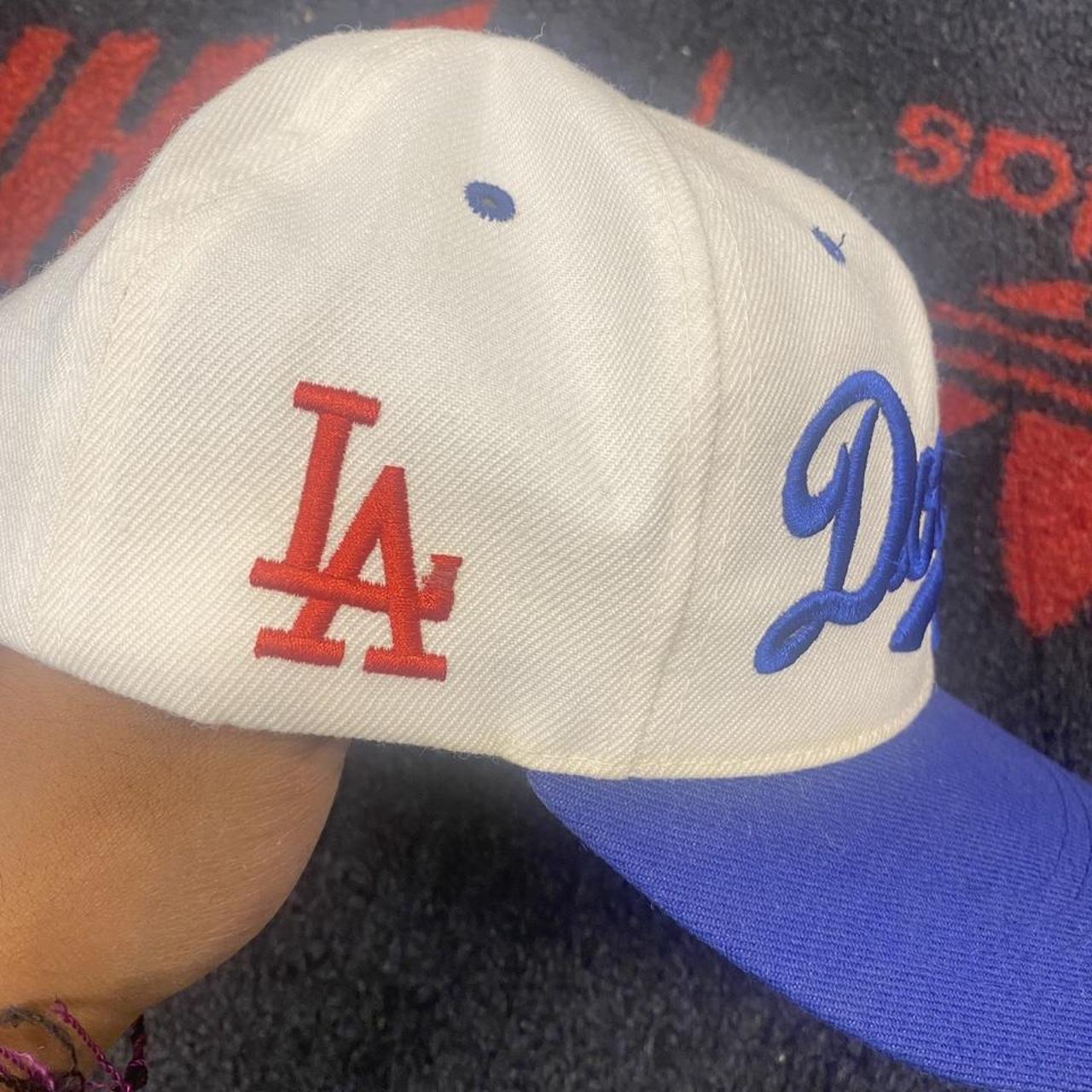 Dodgers vintage hat fits small good condition - Depop