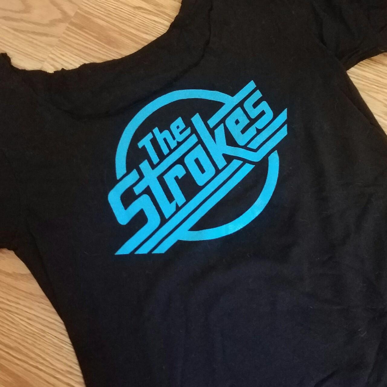 The strokes band shirt Size s Super soft Neck is cut... - Depop