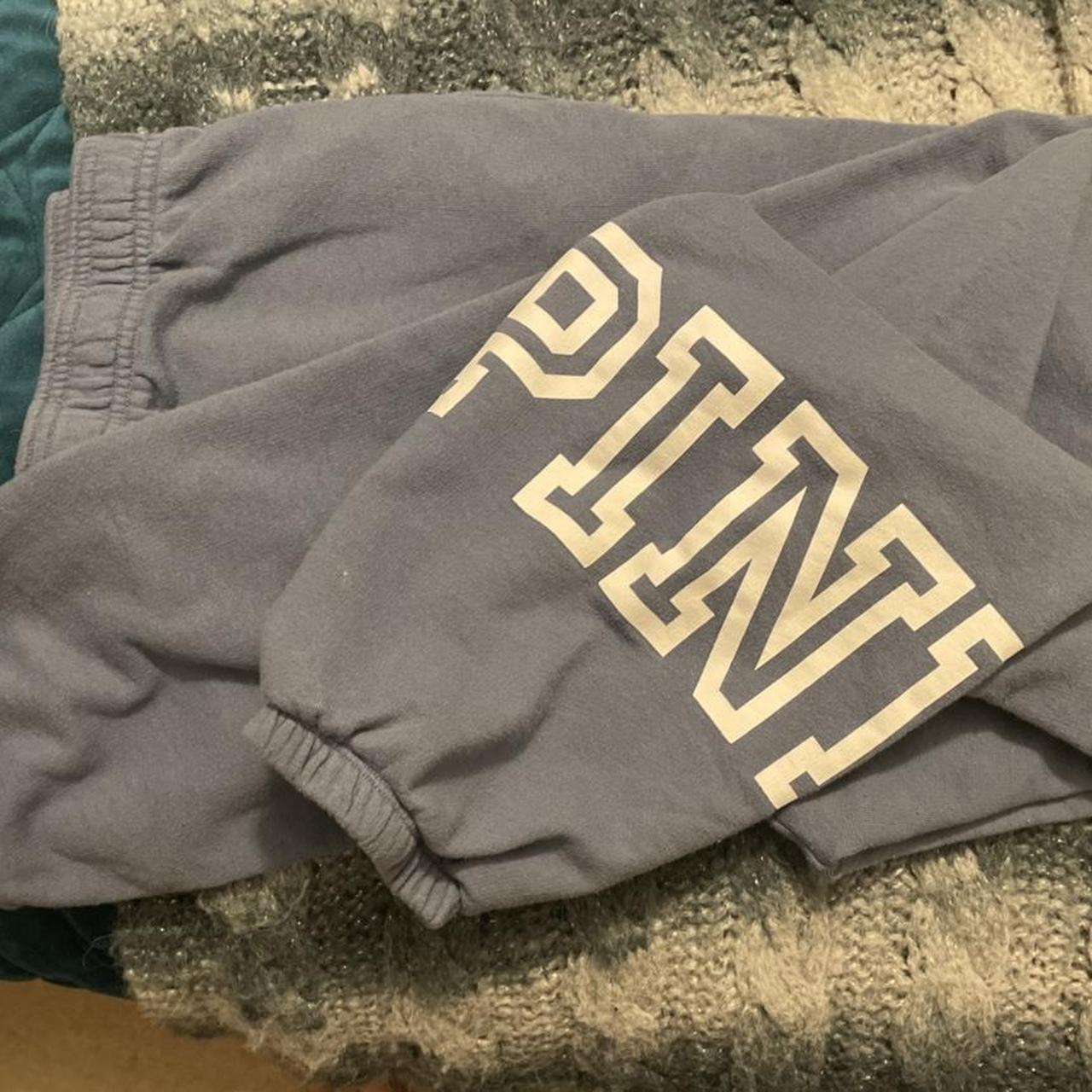 Victoria Secret PINK tracksuit bottoms in purple... Depop