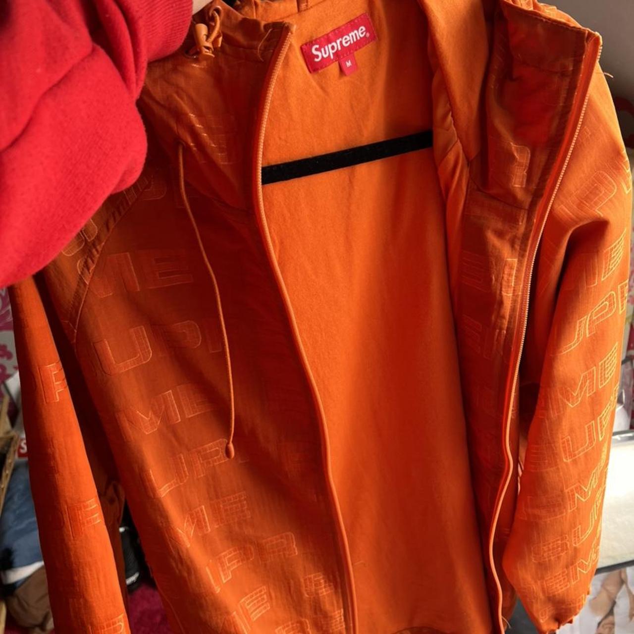 Supreme logo ripstop hooded track jacket size M.... - Depop