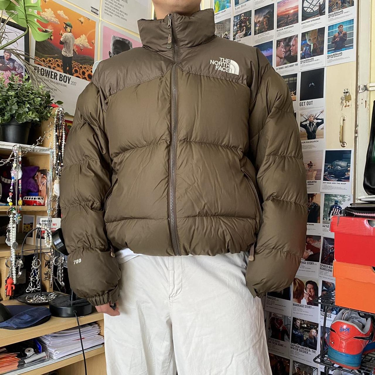 Brown The North Face TNF 700 Puffer Jacket Size... - Depop