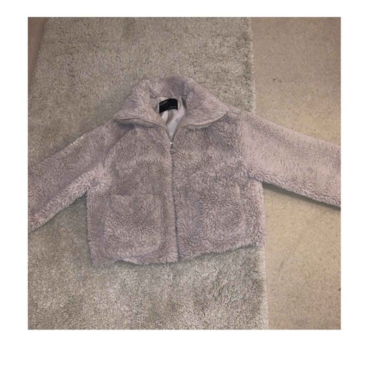 pull and bear fluffy jacket