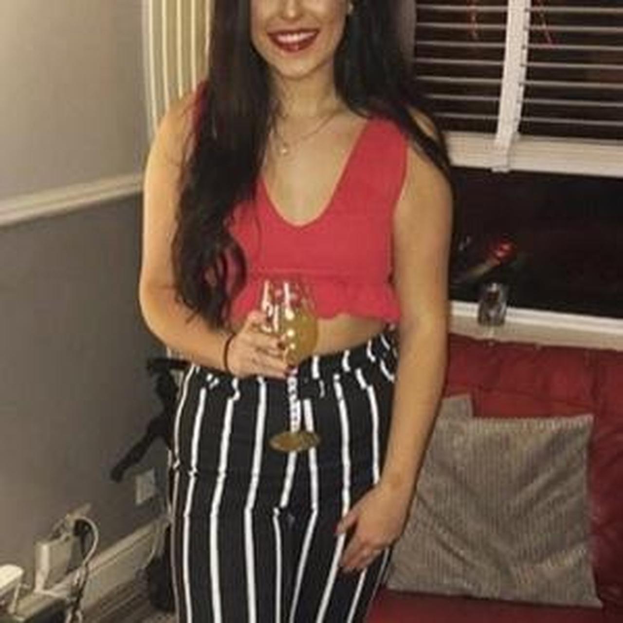 Red, cropped, frilly top from PLT 😌 ️ Love this wee... Depop