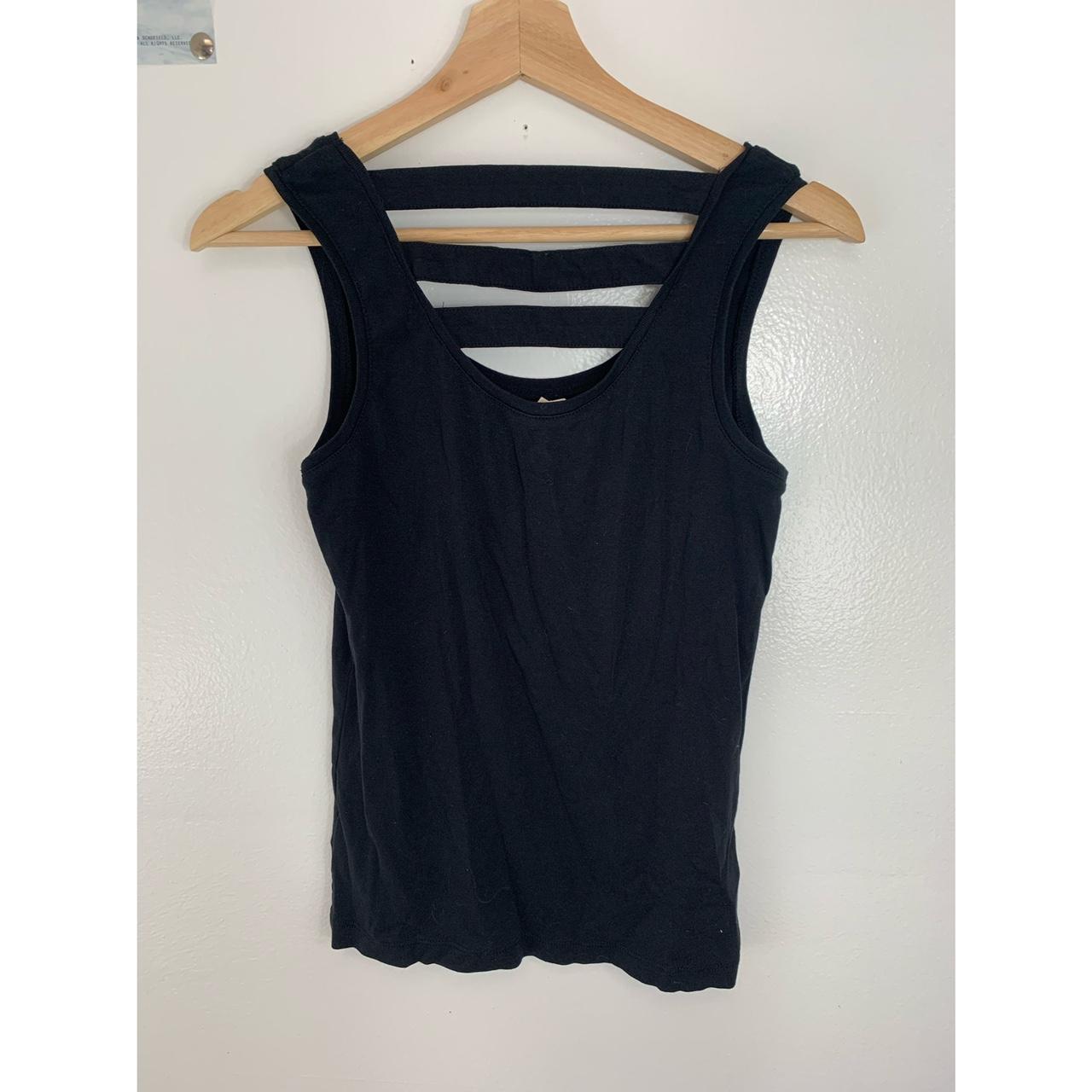 Product Image 2 - Black tank with striped open