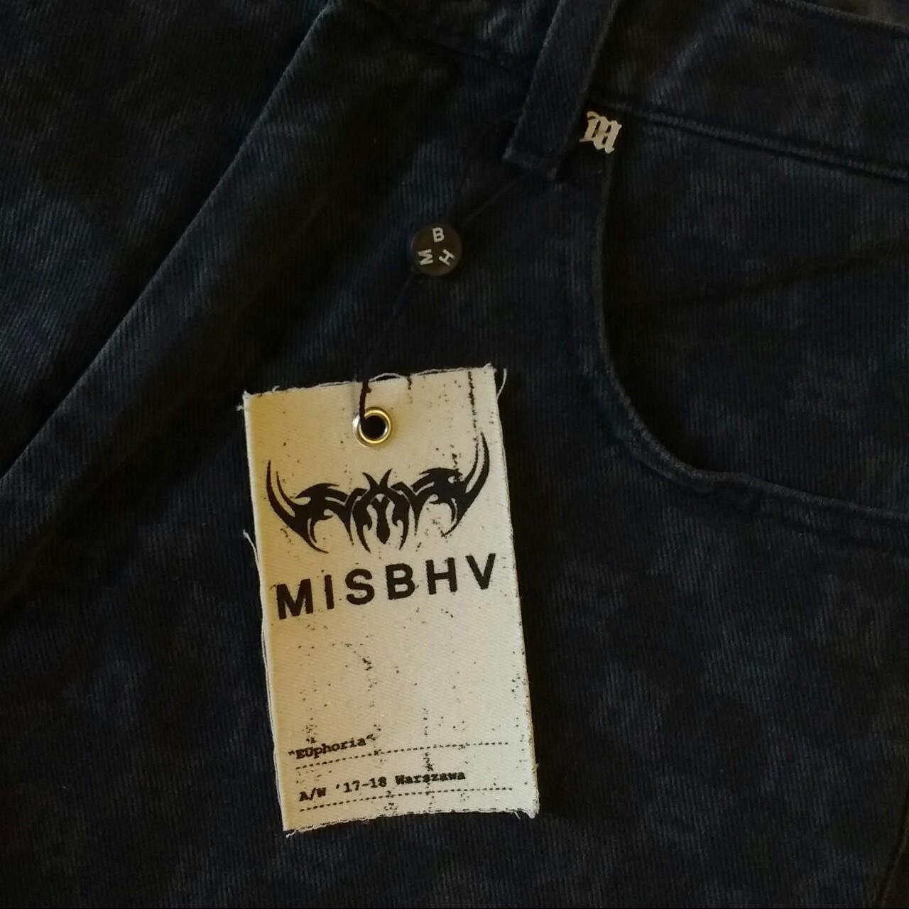 Mens Pants | MISBHV Monogram Denim Trousers Black - Minimakz