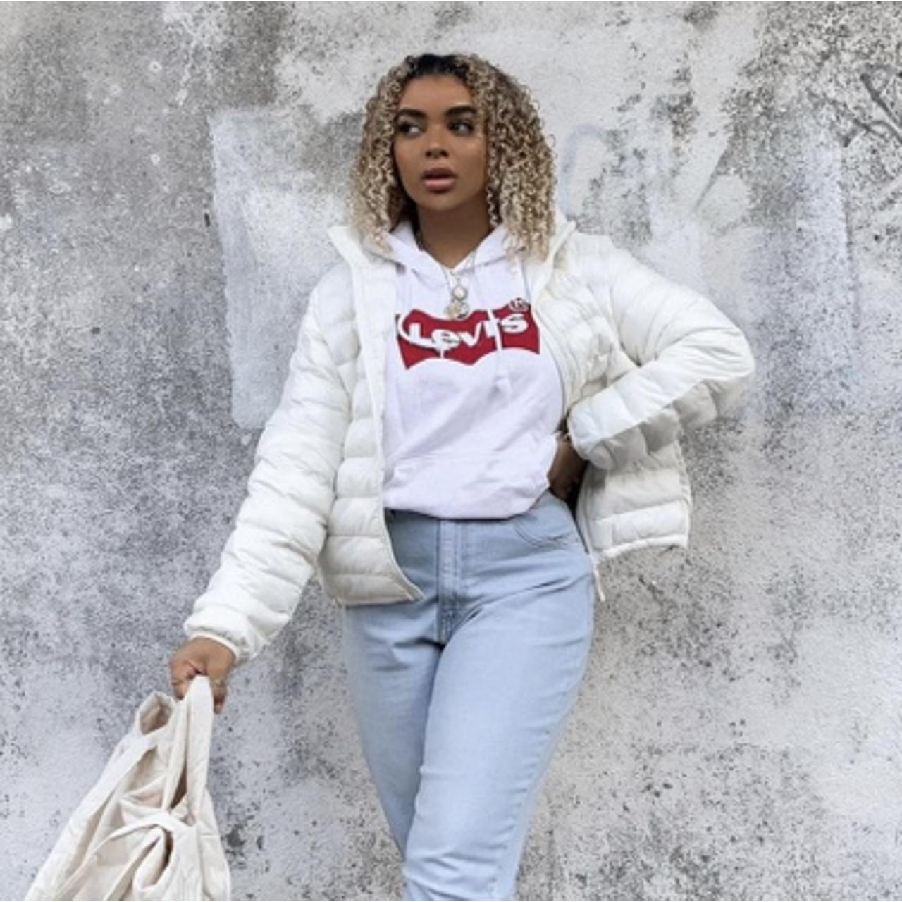 Levi’s off white Pandora packable jacket