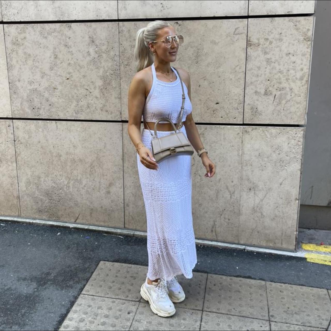 Princess polly white skirt and top Coord. size... Depop