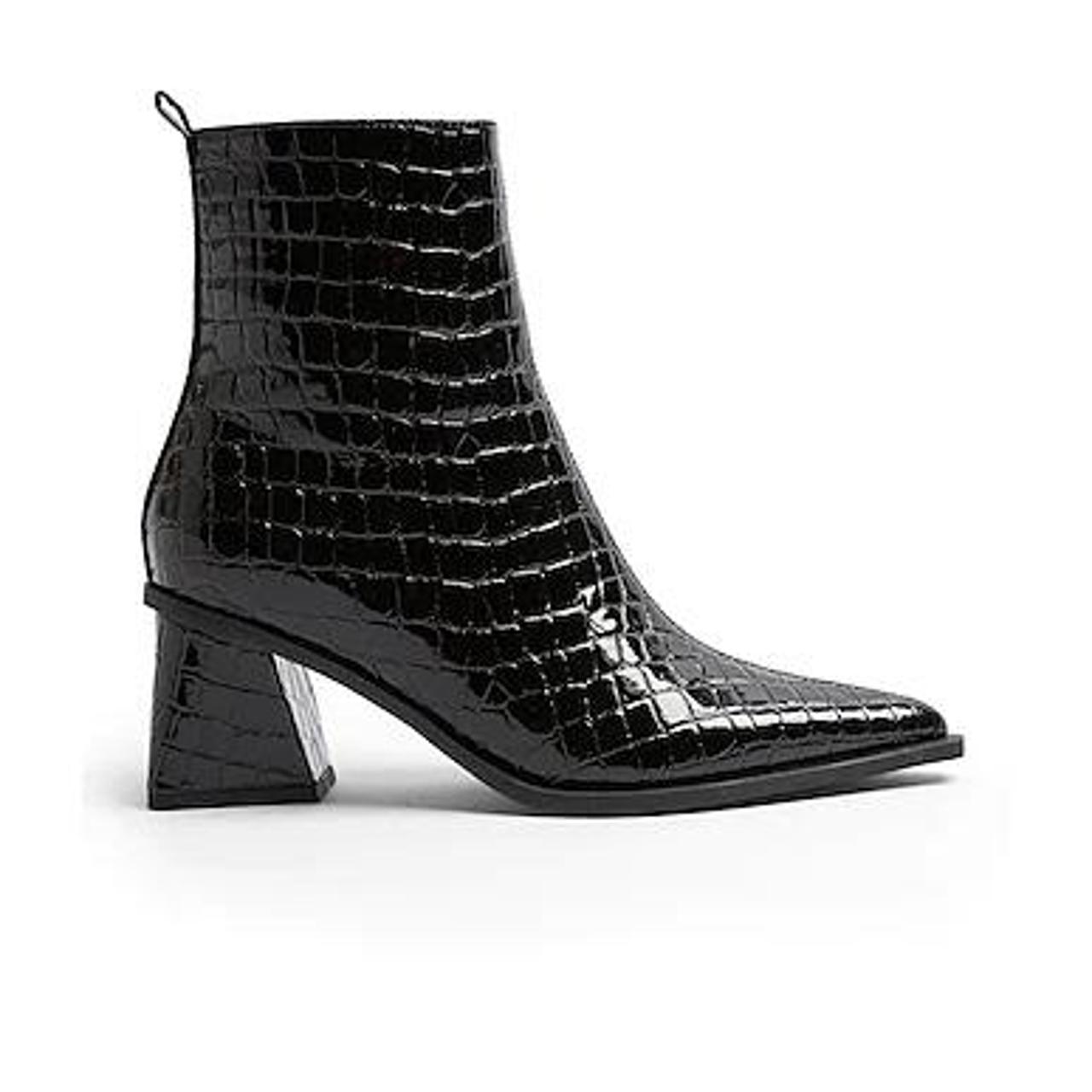 Topshop Snakeskin Ankle Boots Size