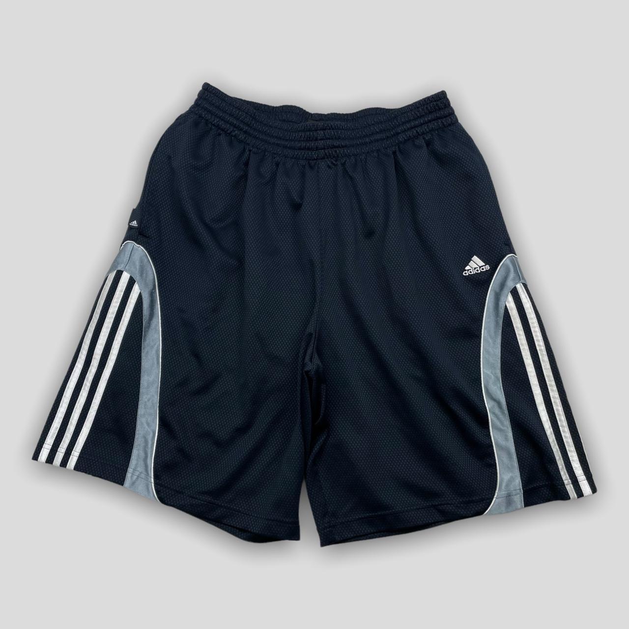 Adidas Men's Navy and White Shorts | Depop