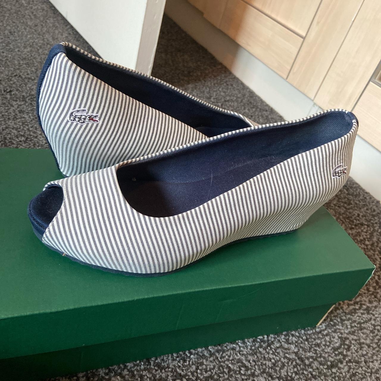 Lacoste shoes/ Wedges UK7 . and white... -