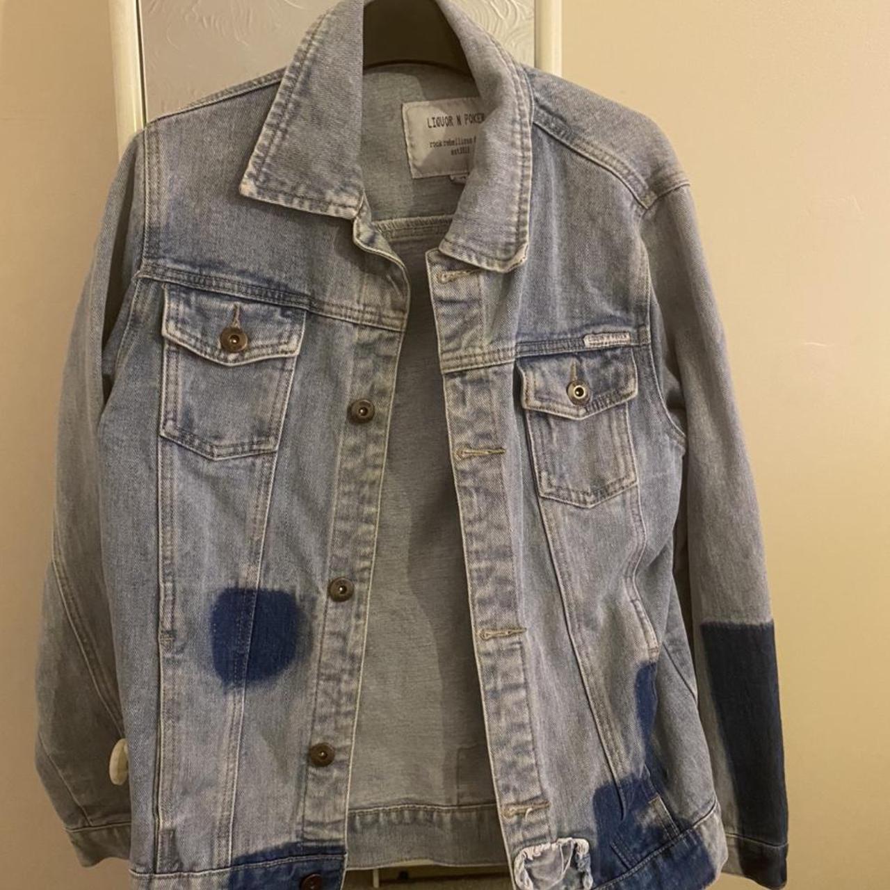 Vintage style denim jacket by Liquor N Poker Would... - Depop