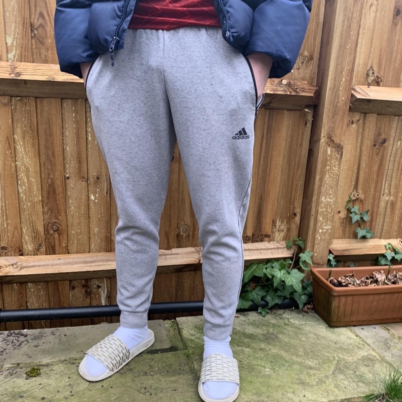 Adidas grey trackies online