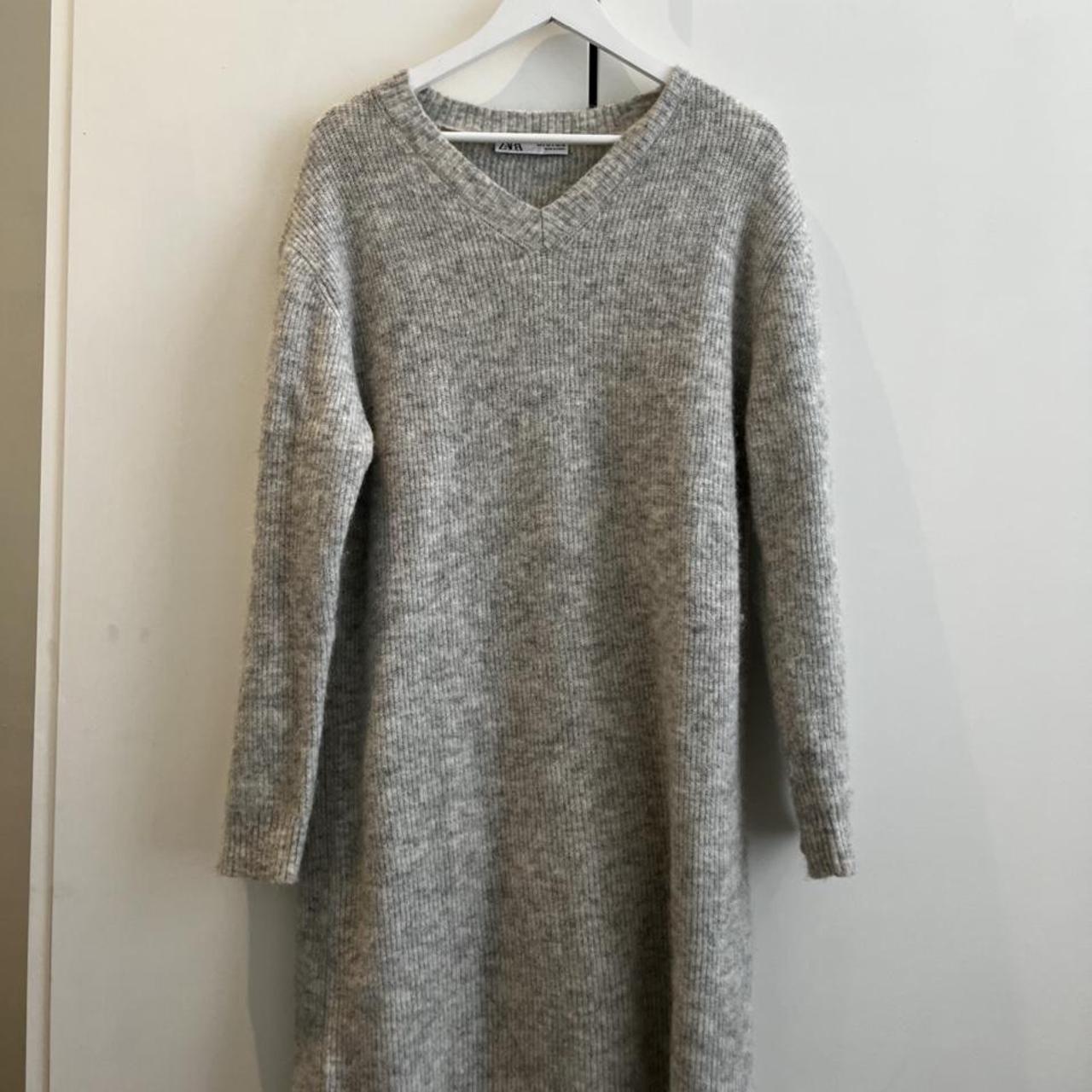 Zara Women's Grey Dress | Depop