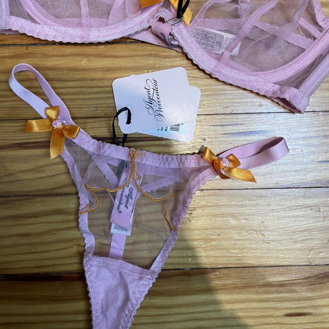 Agent Provacateur Lorna set in light pink and... - Depop