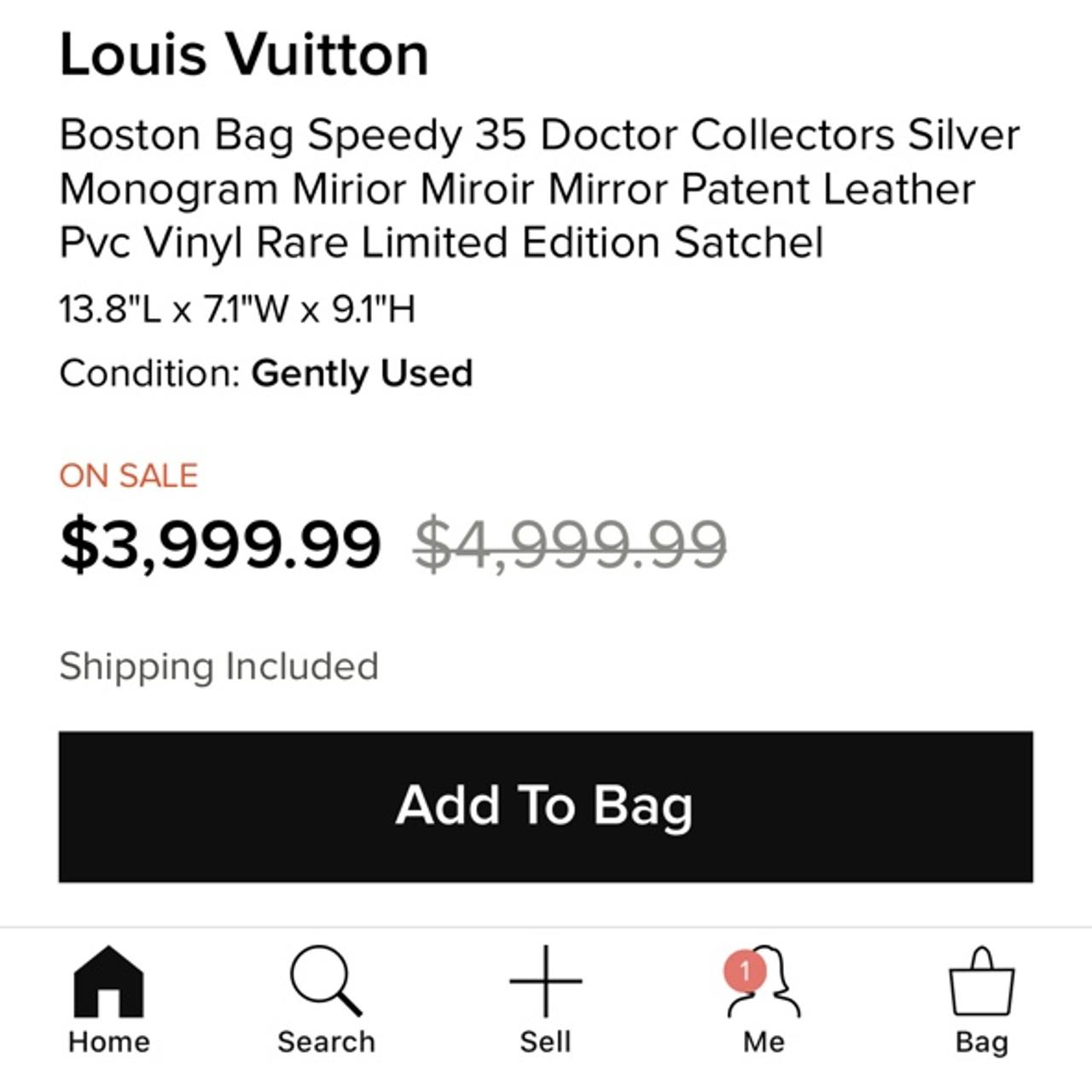 Louis Vuitton, Bags, Louis Vuitton Miroir 35 Speedy Doctor Boston Bag  Limited Edition Mirror Mirior