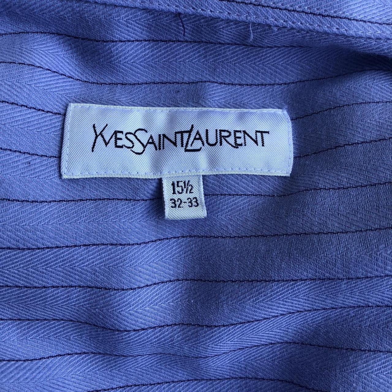 yves saint laurent purple striped men’s dress shirt... - Depop