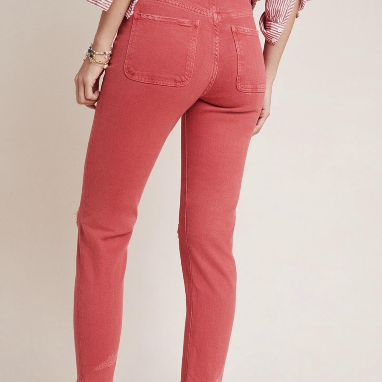 Women's Red Jeans Depop