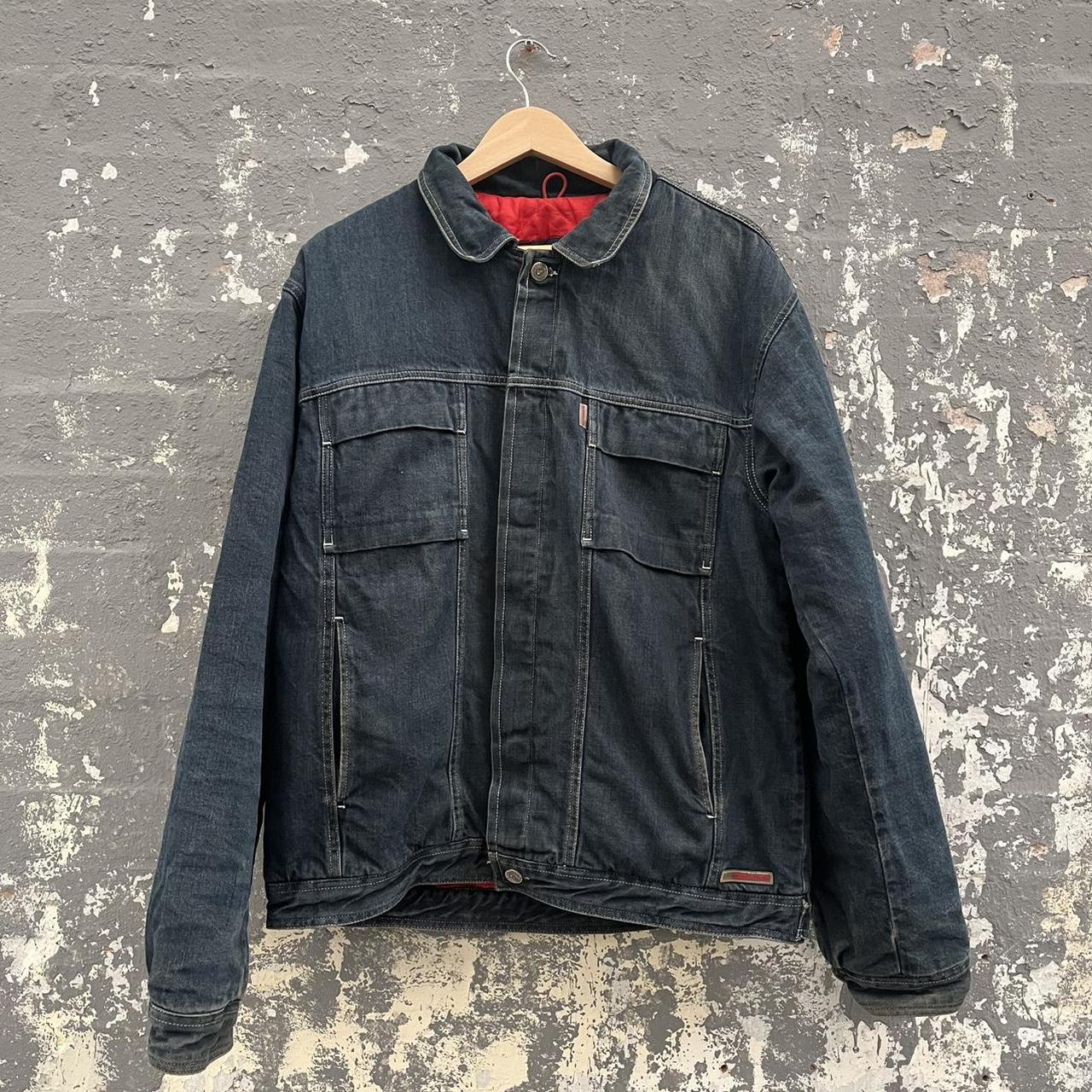 Vintage Y2K Quiksilver dark wash denim jacket. Size... - Depop