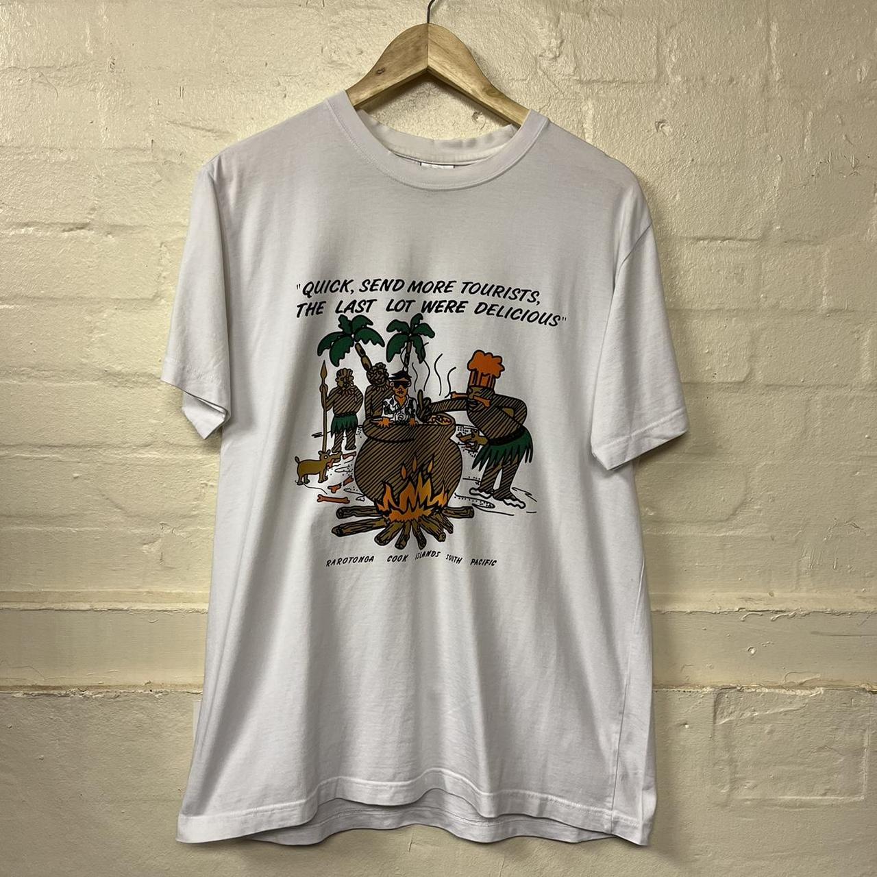 Vintage 90s Tourist t-shirt. Size large... - Depop