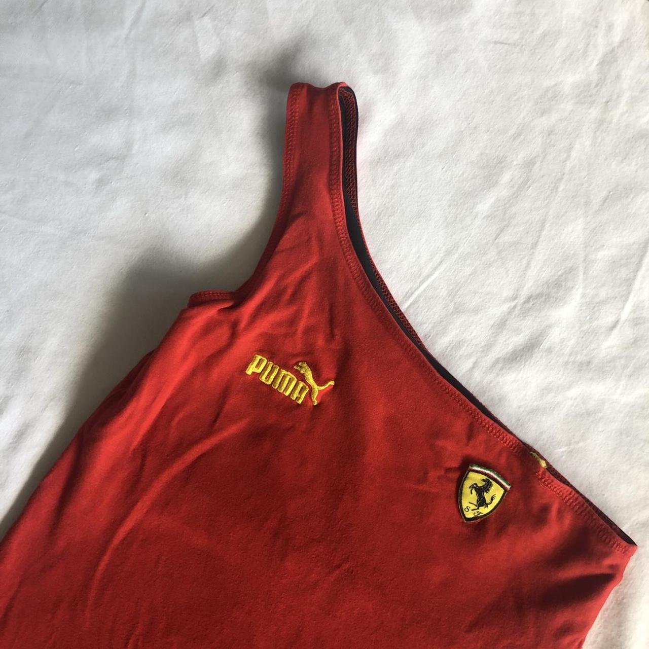 Vintage ferrari x puma crop top SOLD condition:... - Depop