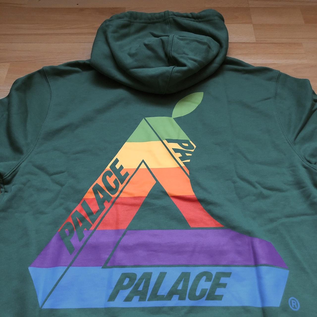 Palace apple logo on sale hoodie