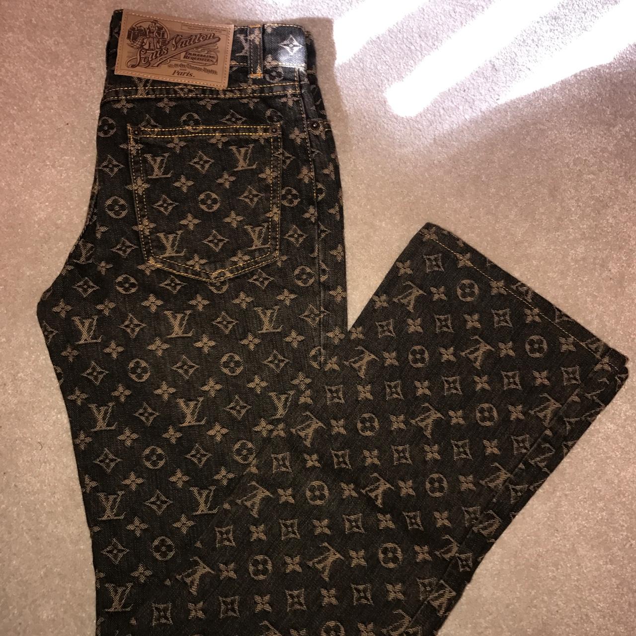 Custom LV Pants W-44 L-35 Custom Louis Vuitton - Depop