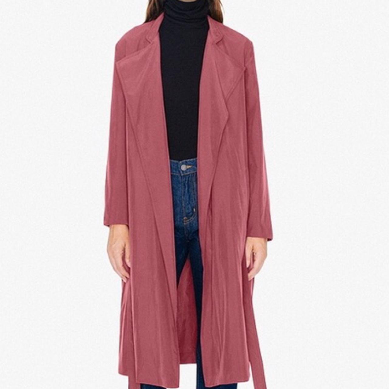 Lightweight rasberry colored trench coat!