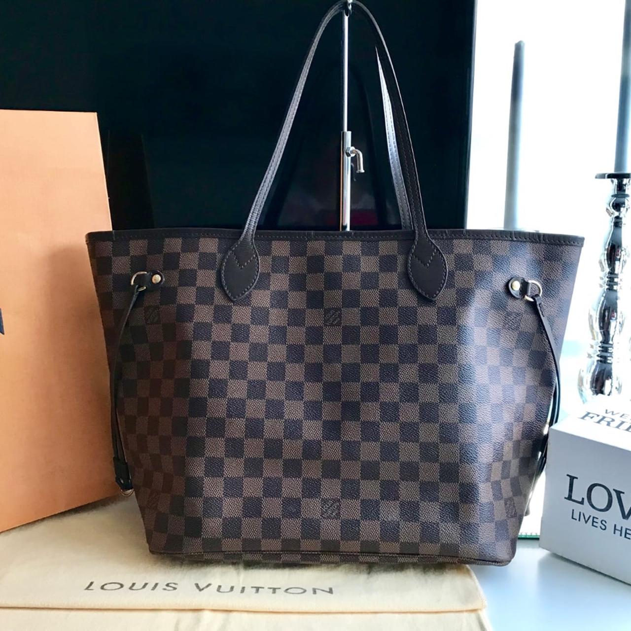 Authentic Louis Vuitton Neverfull MM Damier - Depop