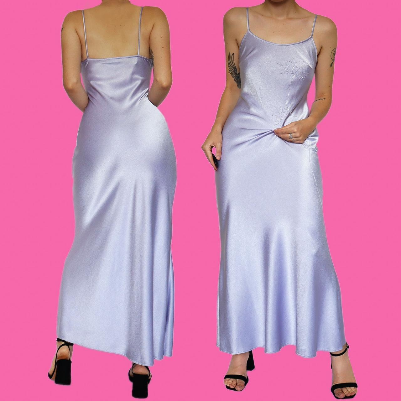 🌹Lilac slip dress UK 12🌹Beautiful silky lilac slip... Depop