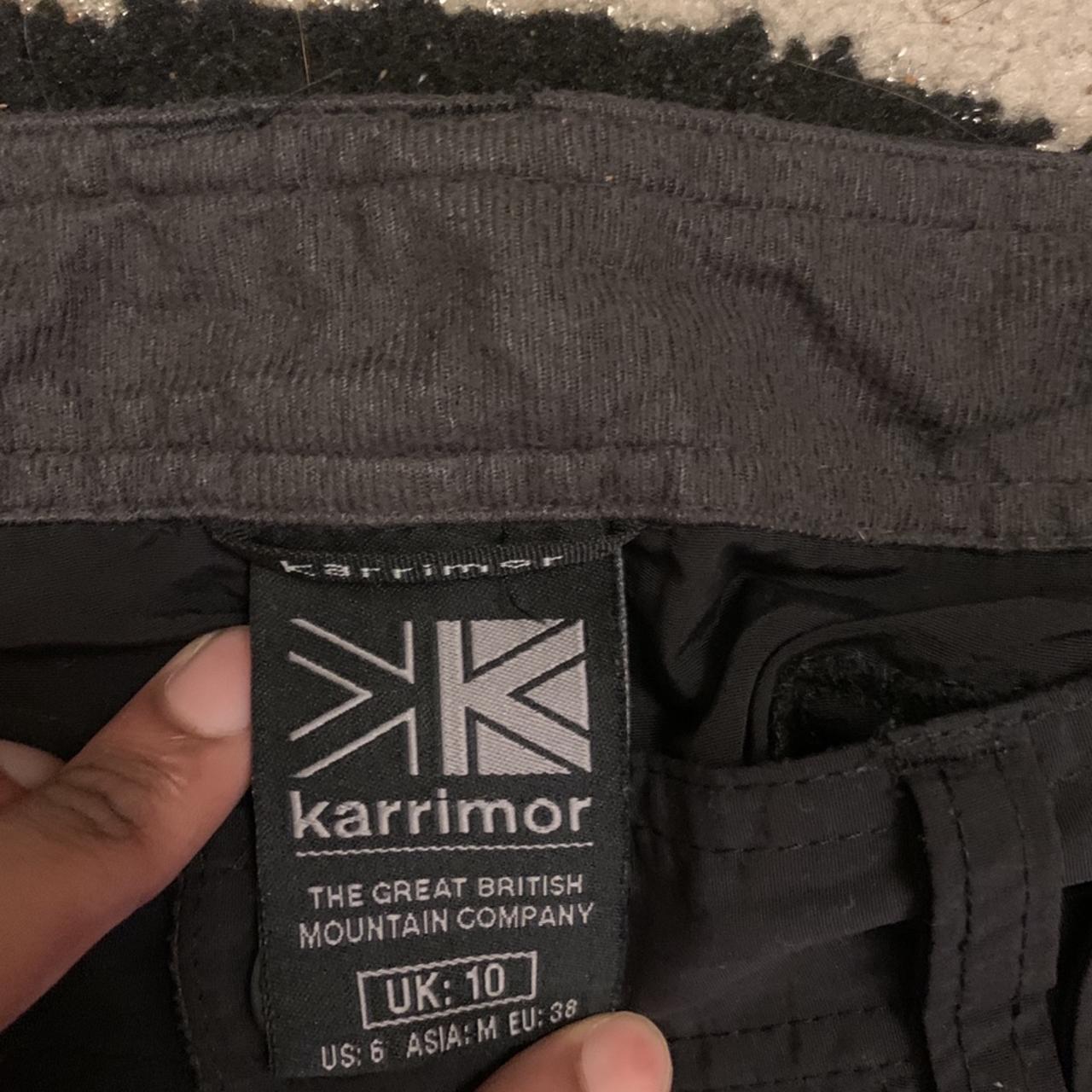 Karrimor black cargo pants kids size 10 Palace... - Depop