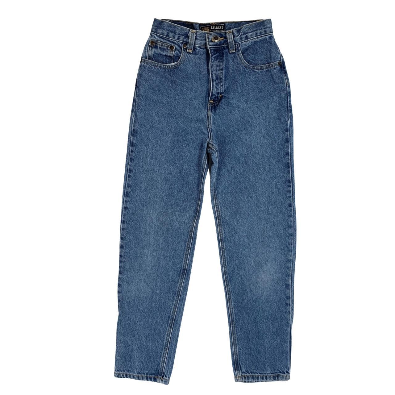 High waisted denim jeans 🫐 The perfect high waisted... - Depop