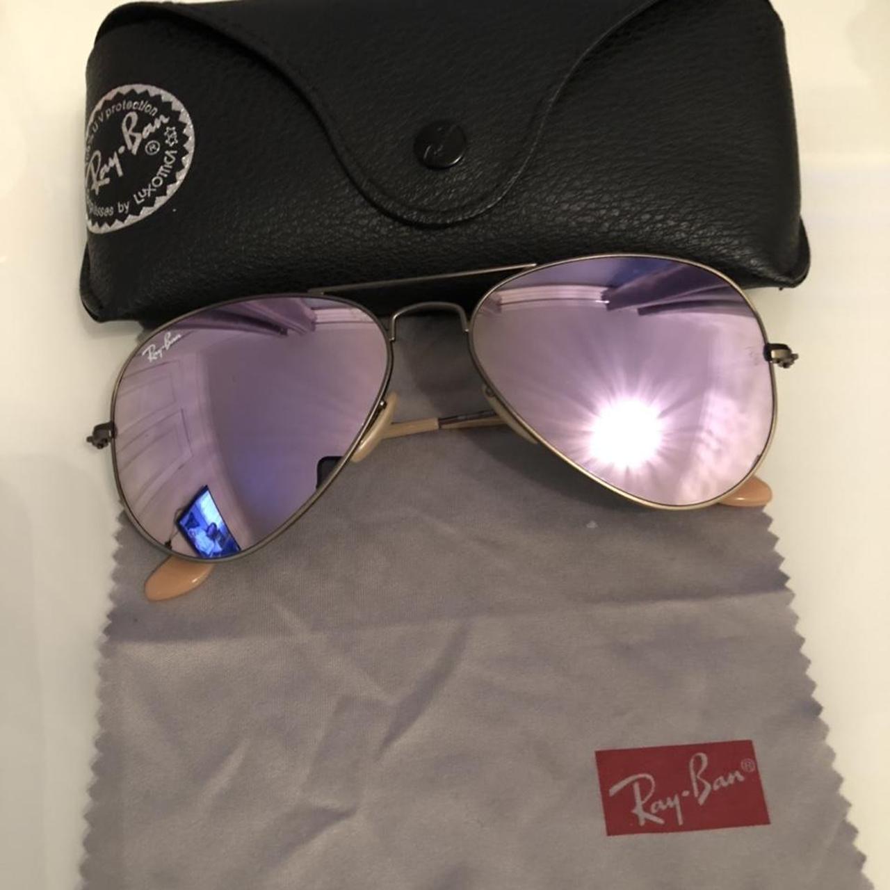 Ray-Ban Women's Purple Sunglasses | Depop