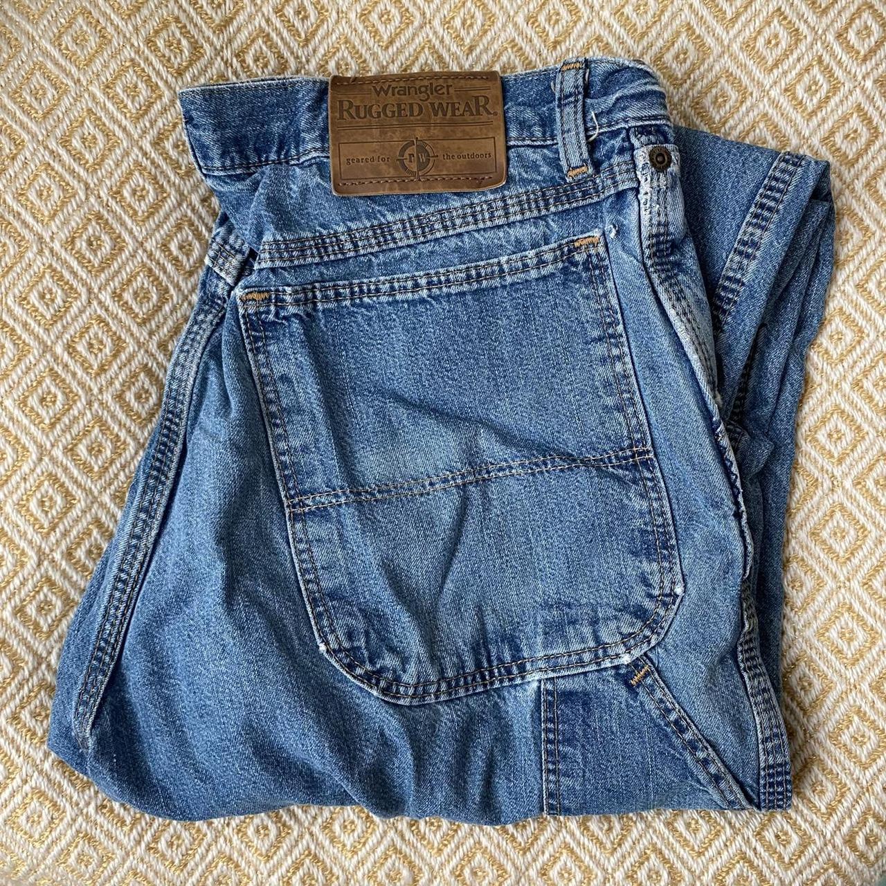 Wrangler rugged wear jeans Well worn in and... - Depop