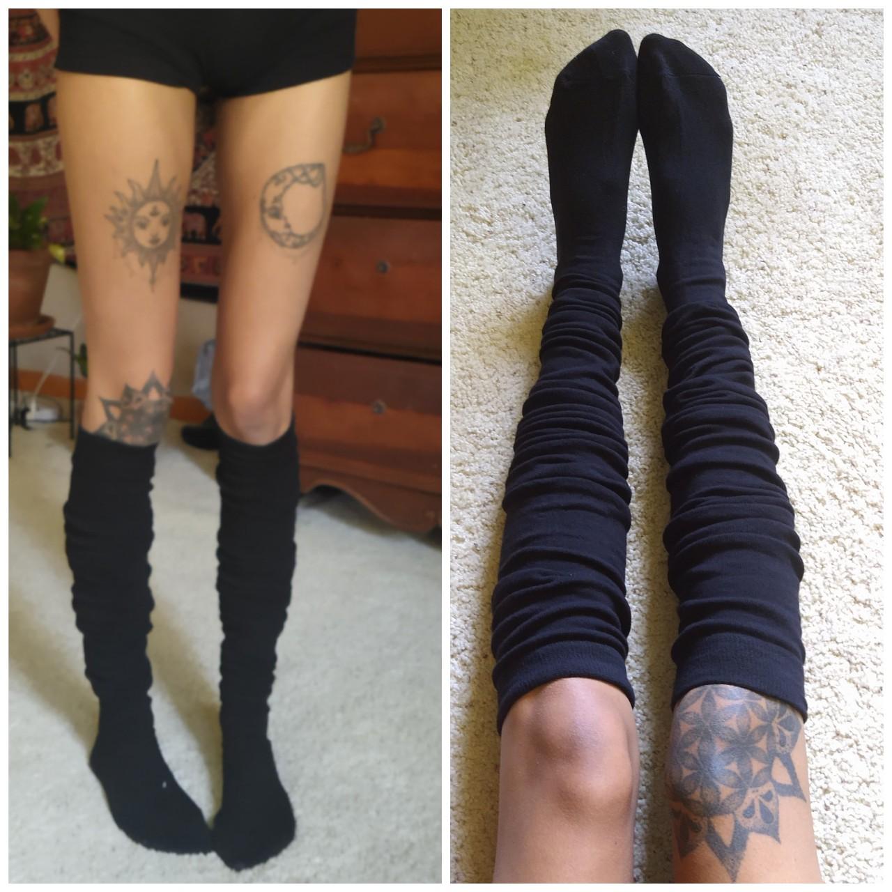 Super long black thigh highs, these are sooo amazing