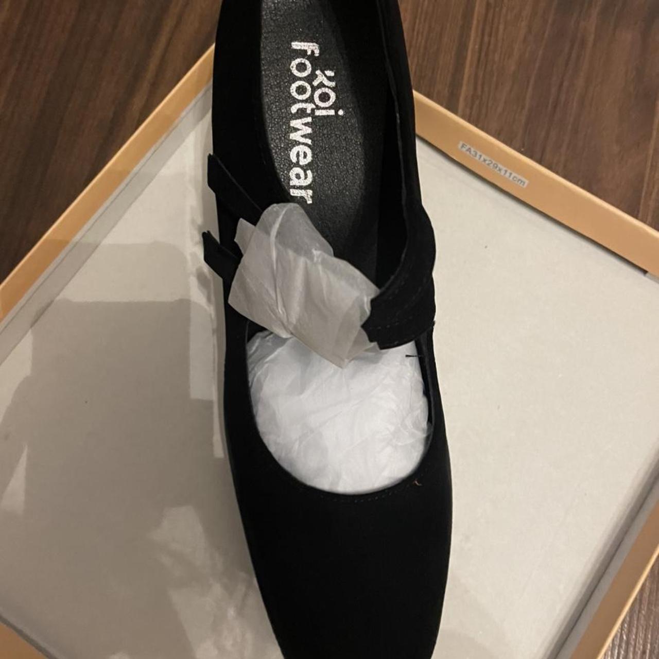 KOI Footwear Zuri chunky black heels 💕 Never worn... Depop