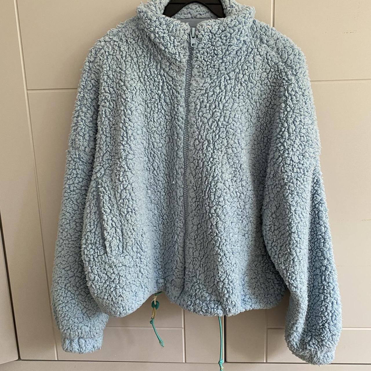 Urban outfitters teddy Borg fleece blue baggy