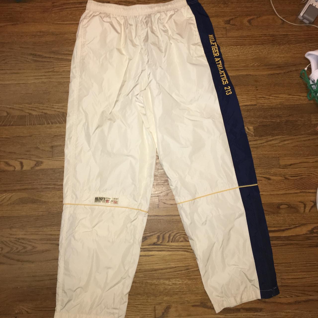 Early 2000's Tommy Hilfiger Track pants. Size XL.... - Depop