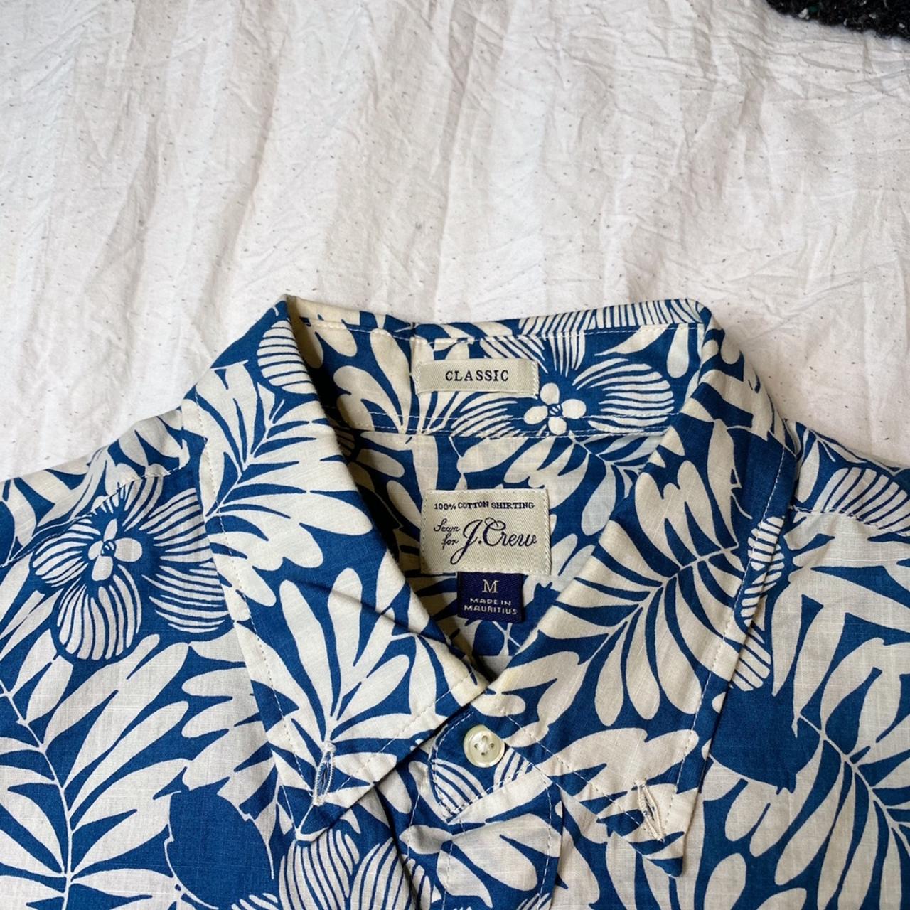 j crew mens floral shirt