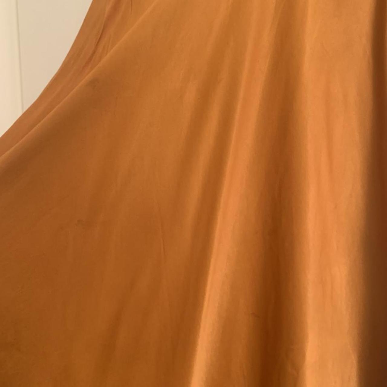 H&M Women's Orange and Gold Skirt Depop