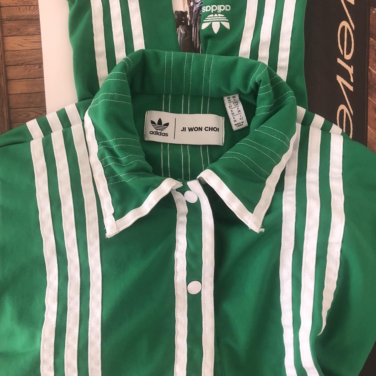 Adidas x Ji Won Choi jacket Green - Size 10 Perfect | Depop