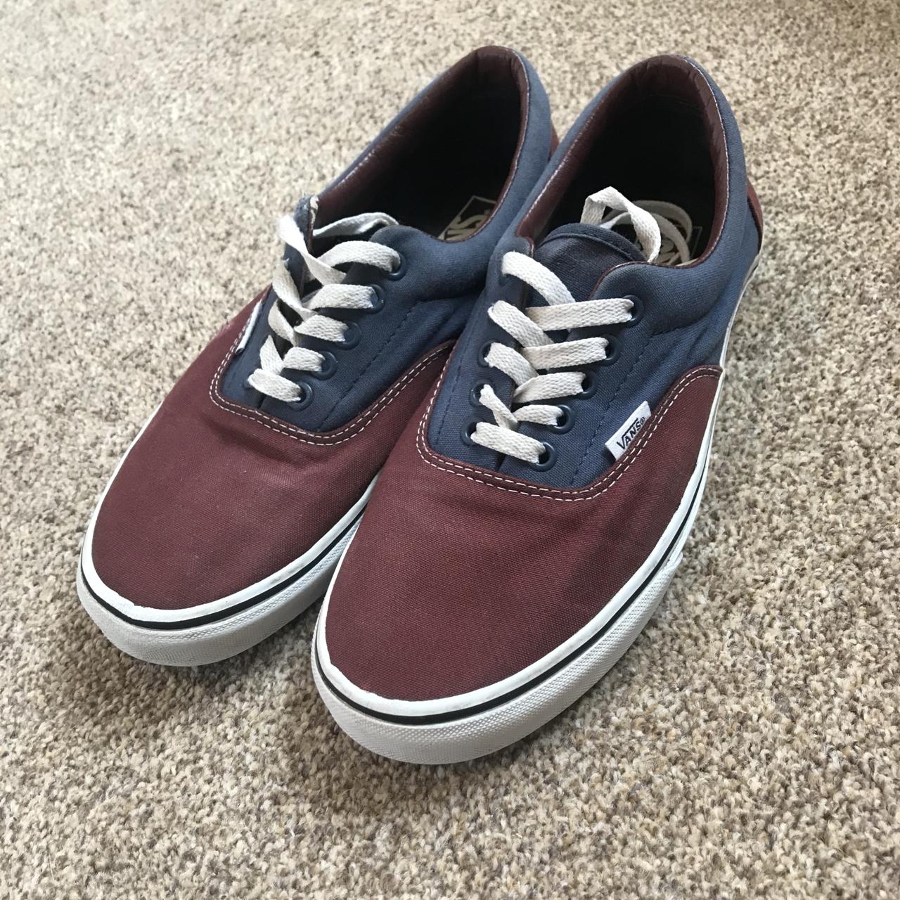 maroon and navy blue vans