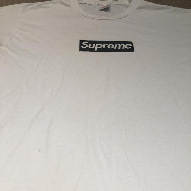 Supreme bonjour Madame box logo tee from Paris drop Depop