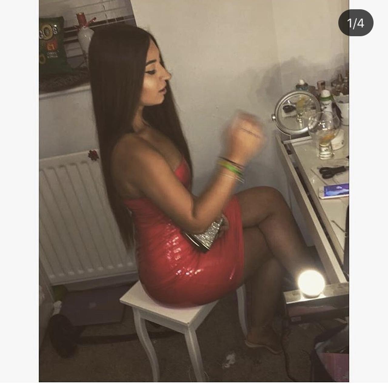 depop latex dress