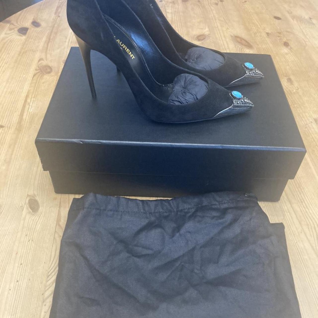 Brand new saint Laurent Zoe suede court heels /... Depop
