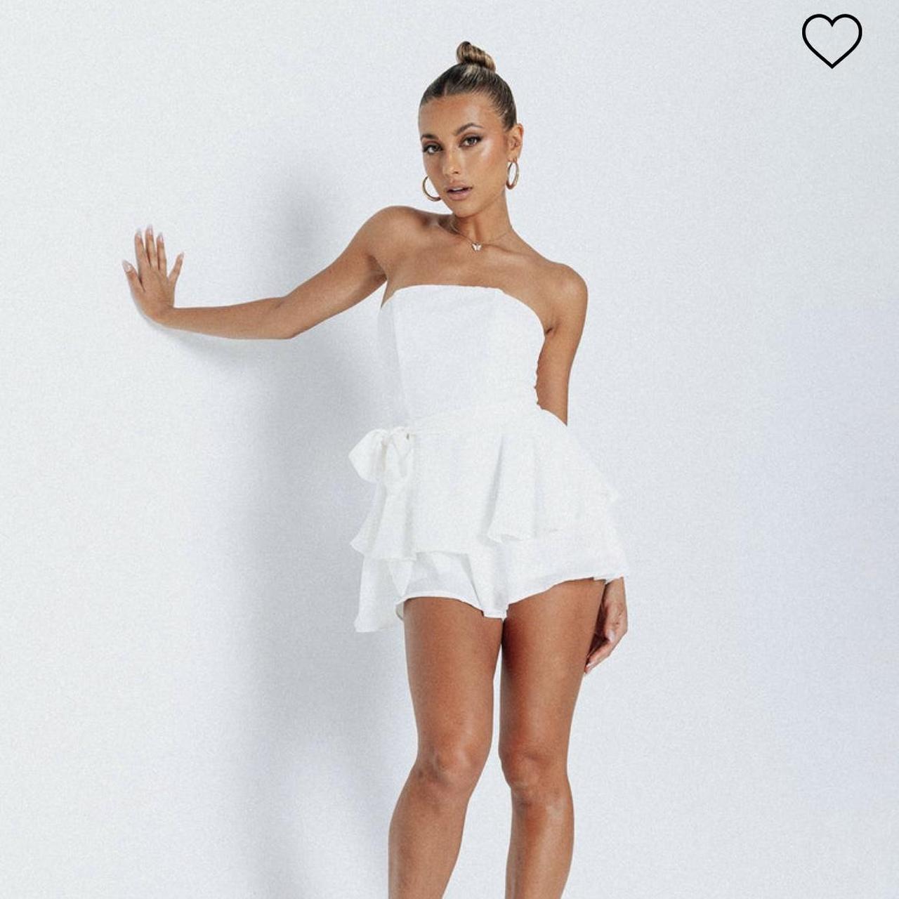 Cute white romper wore for graduation 👩🏻‍🎓