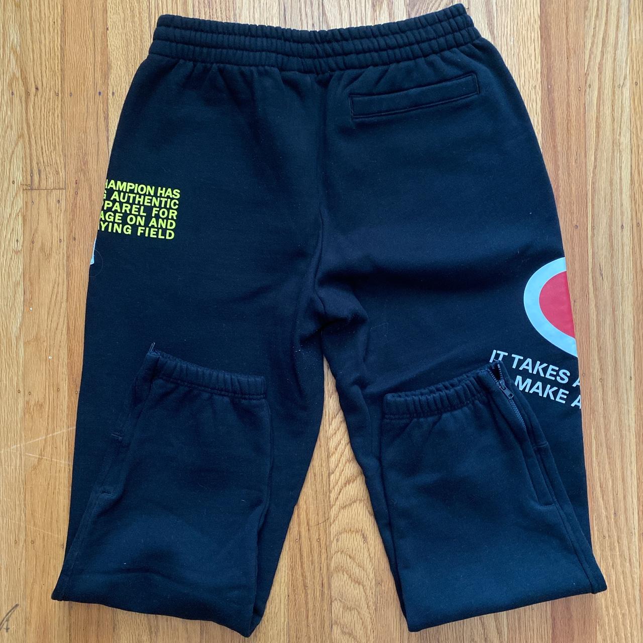 Champion behind sales the label sweatpants